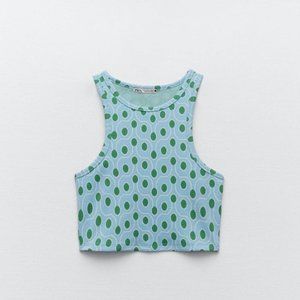 Zara Jacquard Crop Top!